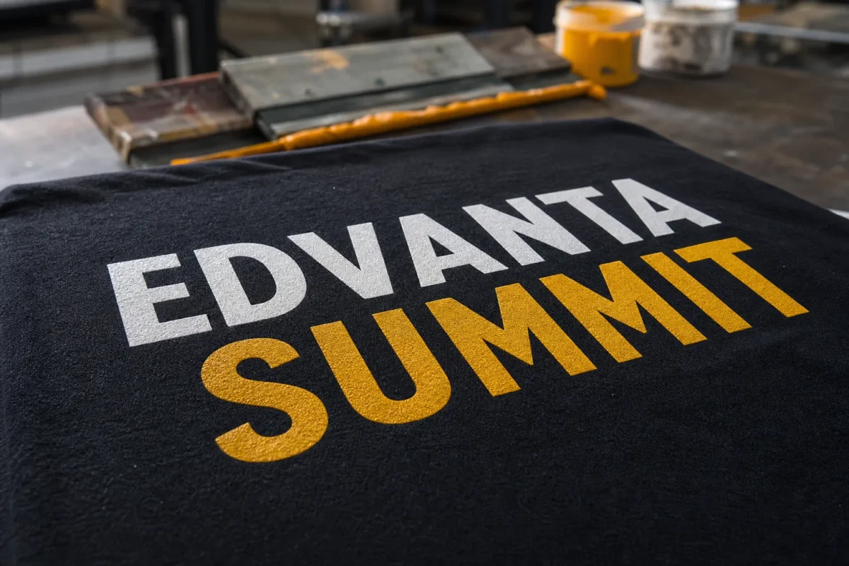 EDVANTA SUMMIT — деталь шовкотрафаретного друку