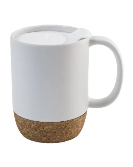KAROLINA, Керамічне горнятко з корковою підставкою, 400 мл