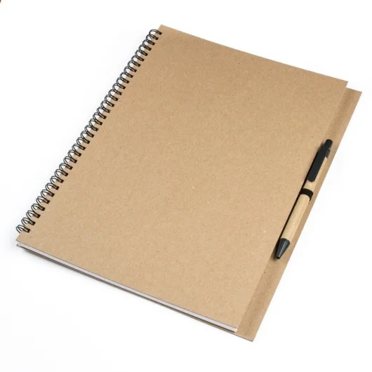 68340201 Записник А4 MEGAVERA на пружині з ручкою - Зображення 1