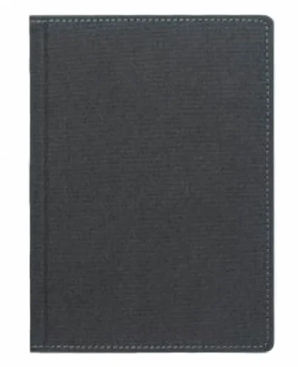 Щоденник А5 2027 ДЕНІМ сірий, датований білий, 320 стр.