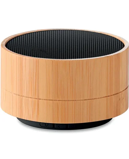 SOUND BAMBOO, Бамбукова бездротова колонка 3W, Ø7×4,3 см