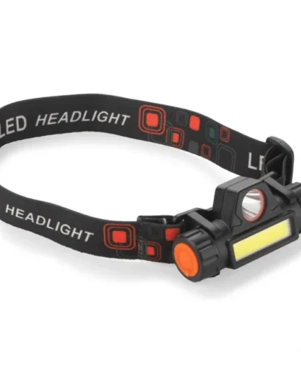 Ліхтарик WORK24 акумуляторний налобний, LED+USB+Rechargable